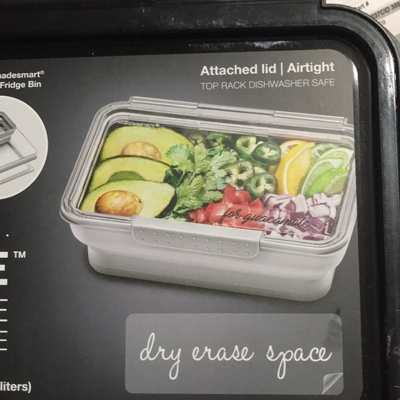 Madesmart LIDWARE collapsible food storage NEW holds 6.25 cups Meduim Deep - Picture 7 of 8